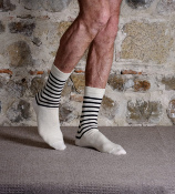 Chaussette Laine Rayée